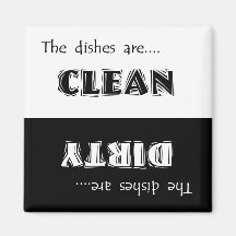 Clean or Dirty Dishwasher Magnet