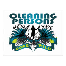 Cleaning Persons Gone Wild Post Card