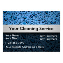 Cleaning Service Business Cards