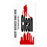 Cleaning Service industrial commercial PERSONALIZE Business Card