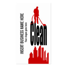 Cleaning Service industrial commercial PERSONALIZE Business Card