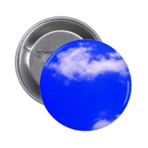 Clear Blue Sky and White Clouds Pinback Buttons