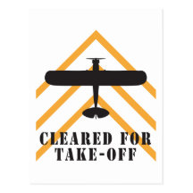 Cleared For Take Off Post Card