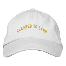 Cleared To Land Pilot Hat embroidered hats