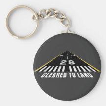 Cleared To Land Runway Keychains