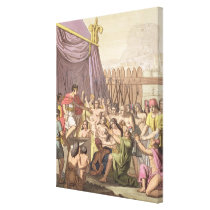 Clemency of Mayta-Capac: offers pardon to conquere canvas prints