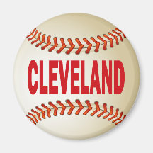 CLEVELAND BASEBALL REFRIGERATOR MAGNET