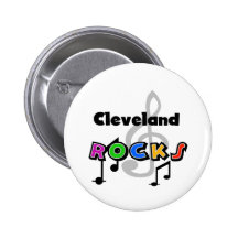 Cleveland Rocks Pinback Button