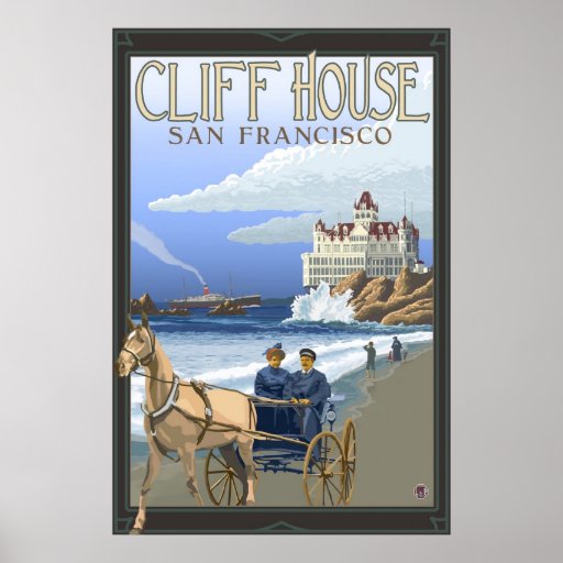 Cliff House - San Francisco, CA Travel Poster