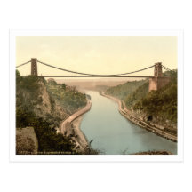 Clifton Suspension Bridge II, Bristol, England Post Cards