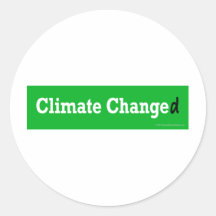 CLIMATE CHANGED Products Sticker