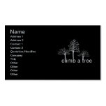 Climb a tree design business card template