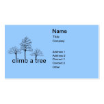 Climb a tree design business cards