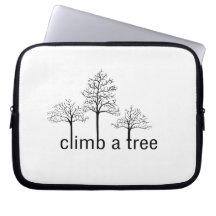 Climb a tree design laptop computer sleeves