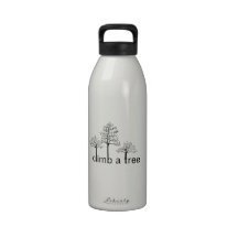 Climb a tree design reusable water bottles