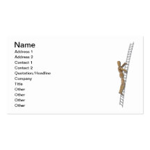 ClimbingMetalLadder020511, Name, Address 1, Add... Business Card Template