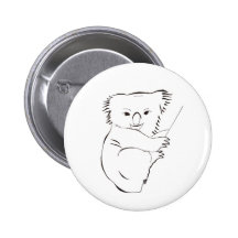 Clinging Koala button