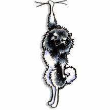 Clingy Keeshond Photo Sculptures