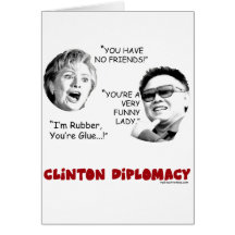 clintondiplomacy3 greeting card