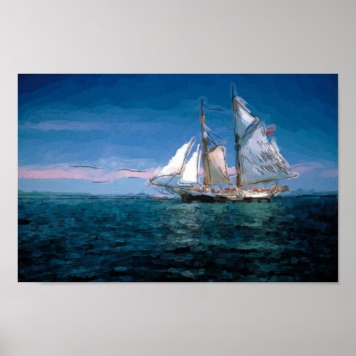 Clipper Ship Poster