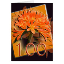 Clivea Happy 100th Birthday Greeting Card