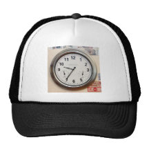 Clock and Currency Mesh Hats