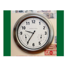 Clock and Currency Post Cards