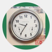 Clock and Currency Sticker