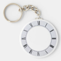 ClockFace060709 Keychains
