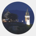 clocktower round stickers