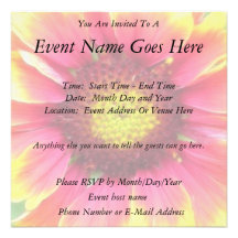 Close up - Blanket Flower Bloom Personalized Announcement