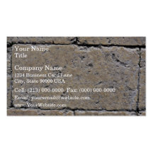Close-Up of Weathered Stone Brick Wall Business Card