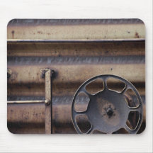 Close-up, rusted train car mouse pad