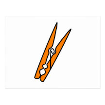 Clothes Peg Postcards