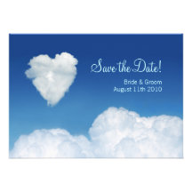 Cloud Nine - Save the Date card Announcement