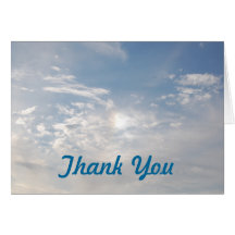 CLOUD NINE - thank-you card