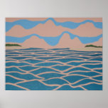 clouds and sea poster