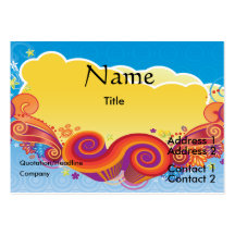 clouds and swirls business card templates