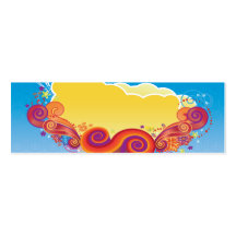 clouds and swirls business card templates