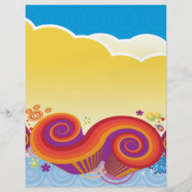 clouds and swirls flyer