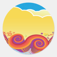 clouds and swirls stickers