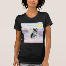 Clouds - Australian Cattle Dog Angel - Square T-shirts