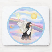 Clouds - Bernese Mountain Dog Angel Mousepads