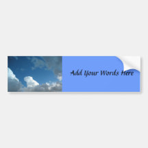 Clouds Bumper Sticker