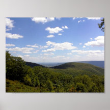 Clouds over the Mountians Poster