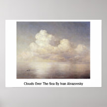 Clouds Over The Sea By Ivan Aivazovsky Posters