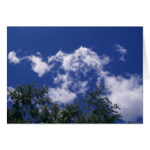 Clouds with Treetops Card