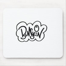 cloudy bumskin mouse pad