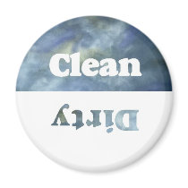 Cloudy Clean/Dirty Dishwasher Magnet magnets