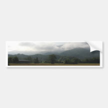 Cloudy Day at Cades Cove Bumper Sticker